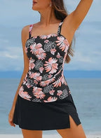 Set tankini con collo quadrato