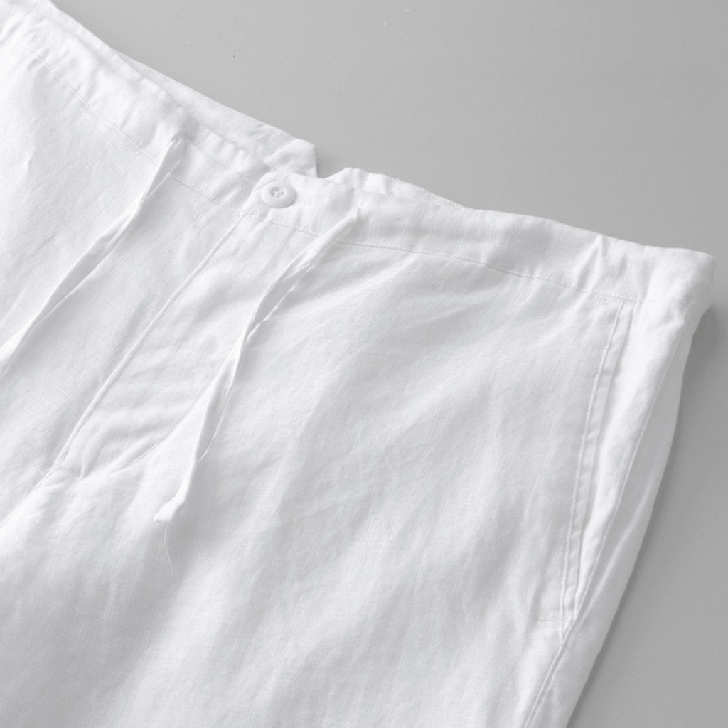Sunseeker - Pantaloncini in lino con coulisse