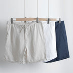 Sunseeker - Pantaloncini in lino con coulisse