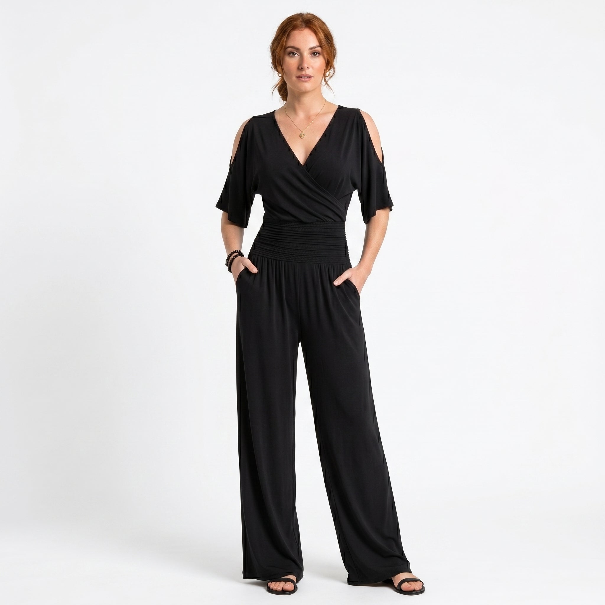 Beatriz - Tuta volante con elegante krydsudskæring