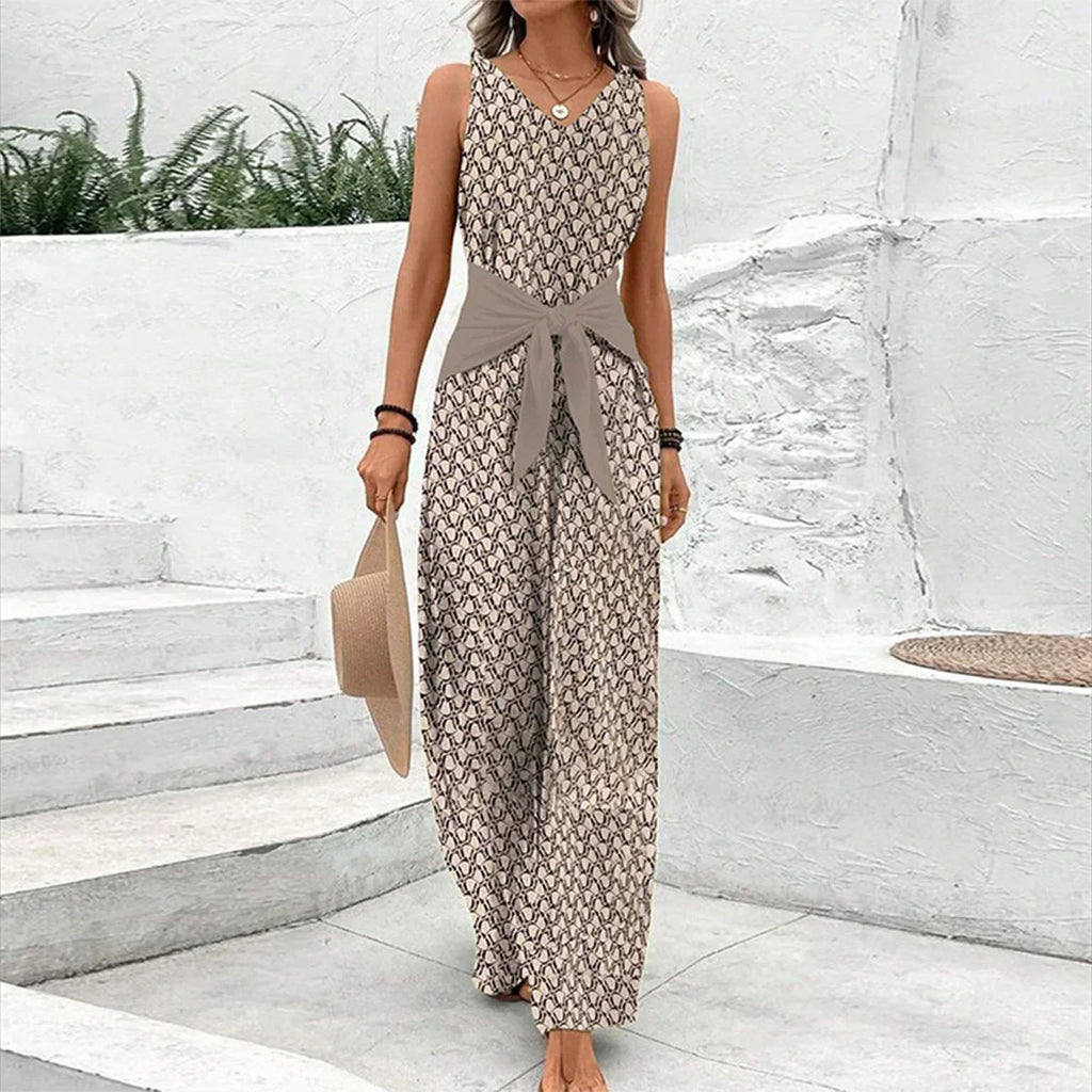 Sophie | Mouwloze Jumpsuit met Ronde Hals