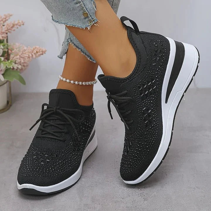 Violetta | Scarpe da ginnastica ortopediche con steentjes scintillanti