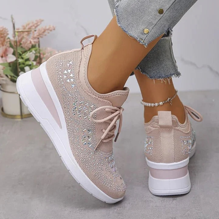 Violetta | Scarpe da ginnastica ortopediche con steentjes scintillanti