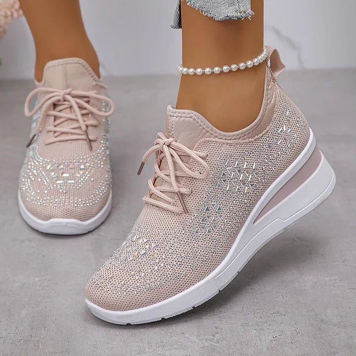 Violetta | Scarpe da ginnastica ortopediche con steentjes scintillanti