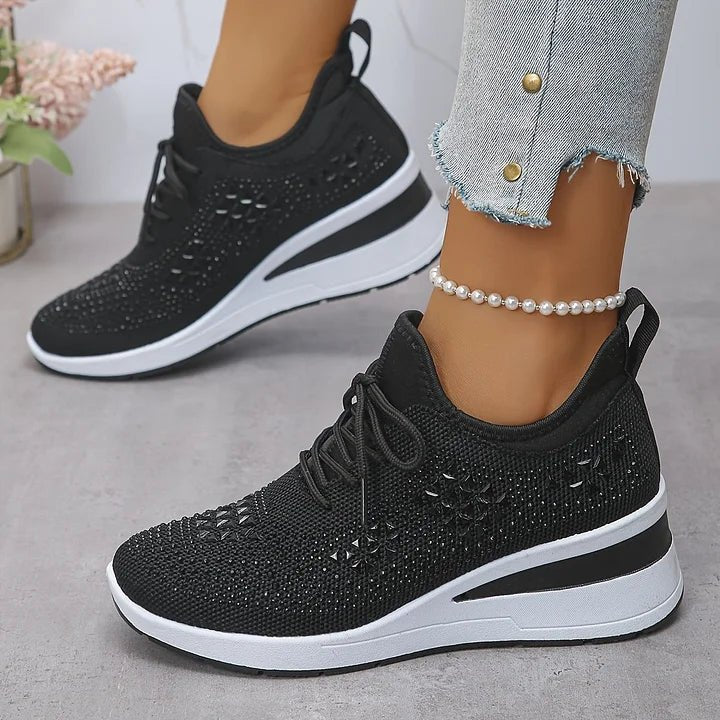 Violetta | Scarpe da ginnastica ortopediche con steentjes scintillanti
