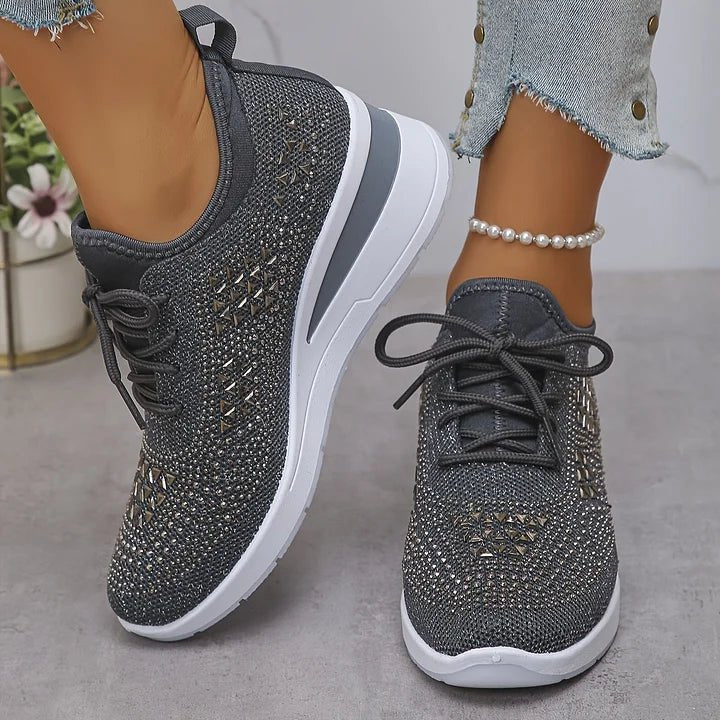 Violetta | Scarpe da ginnastica ortopediche con steentjes scintillanti