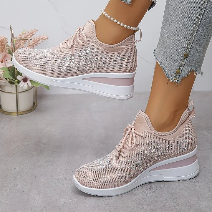 Violetta | Scarpe da ginnastica ortopediche con steentjes scintillanti