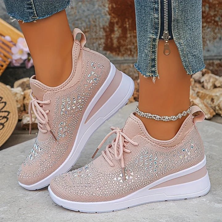 Violetta | Scarpe da ginnastica ortopediche con steentjes scintillanti
