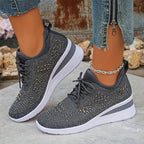 Violetta | Scarpe da ginnastica ortopediche con steentjes scintillanti