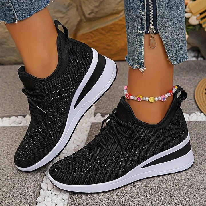 Violetta | Scarpe da ginnastica ortopediche con steentjes scintillanti