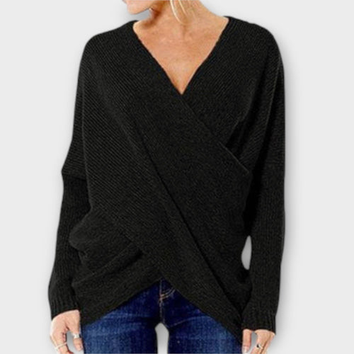 Aida™ - Elegante pullover con krydsdesign