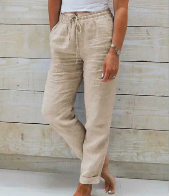 Anouk | Casual Katoenen Linnen Broek